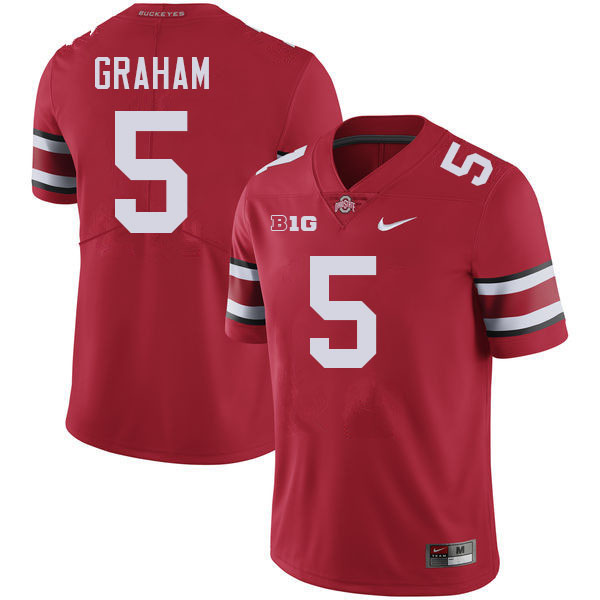 #5 Mylan Graham Ohio State Buckeyes Jersey College Football Uniforms-Red